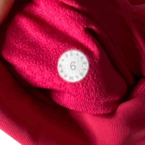Lululemon Sun Runner Crop Leggings 17" Fuchsia Pink Size 6 - Picture 11 of 12